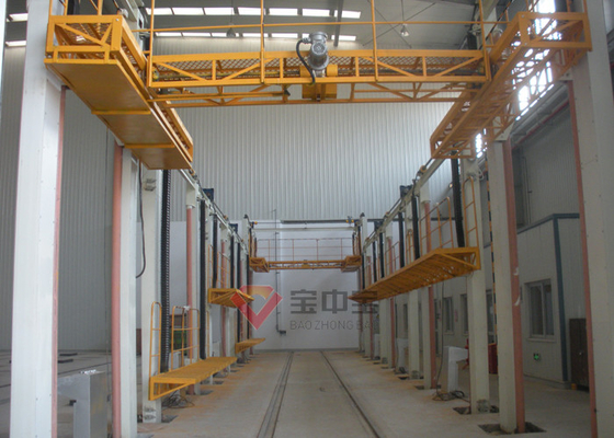 Tren Boya Püskürtme Odası Sanayi Püskürtme Kabini için Kaldırma Çalışma Platformu