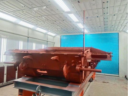 Kalite Askeri Boya Üretim Hattı Yan Egzoz Askeri Tank Boya Kabini Fabrika