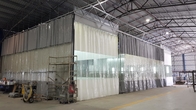 pvc perde hazırlık istasyonu galvanizli çelik sac beyaz renk boyama askeri ürün