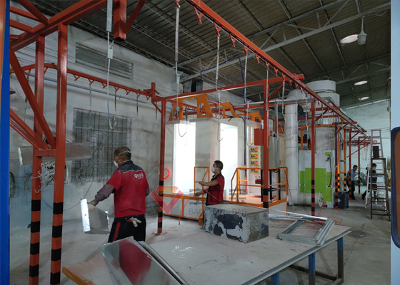 Metal Fabrikası Toz Boya Fırını İçin Toz Boya Hattı Otomatik Püskürtme Tabancası
