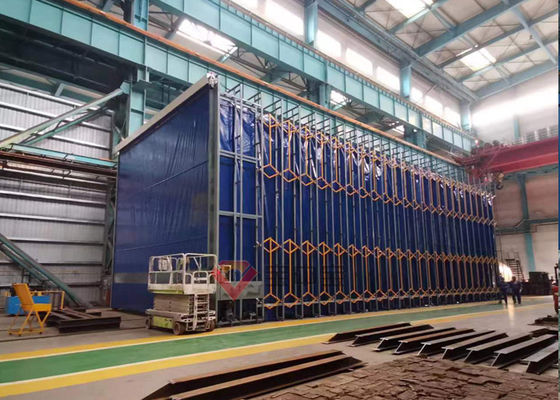 Kalite PVC Teleskopik Boya Ekipmanları Çelik Yapı Boya Kabini Fabrika