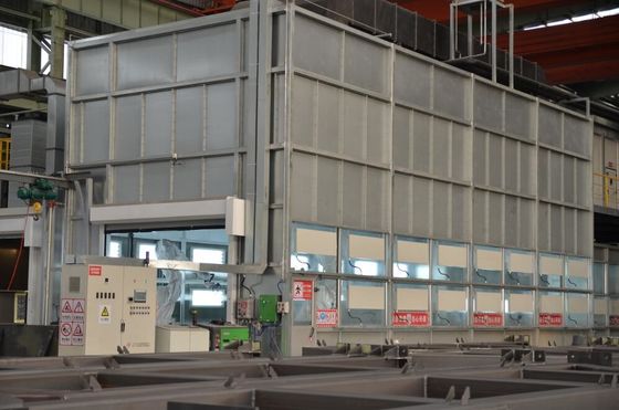 Kalite Güçlü Çelik Yapı Oda Cam Pencere Gösterisi ile Metal İmalat Boya Kabini Fabrika