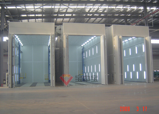 İnşaat Makinaları Büyük Fabrikasyon Parçalar İçin PLC Dokunmatik Ekran Boya Kabini