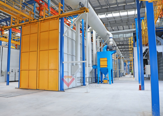 PLC Otomatik Makineler Boya hattı Endüstri püskürtme fırın ekipmanları