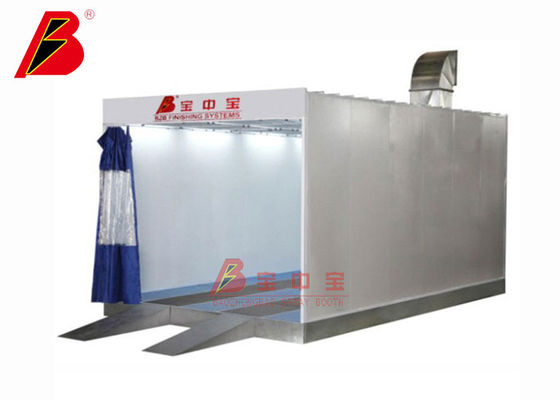 Kalite Zımpara Kabinleri Parlatma PVC Perde 6kw Boya Hazırlama İstasyonu Fabrika