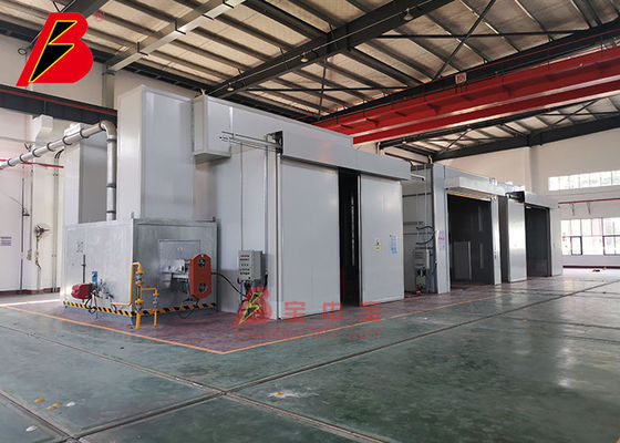 Kalite Kayma Elektrikli Kapılar İçin Sürekli TUV 60um Sprey Boya Üretim Hattı Fabrika