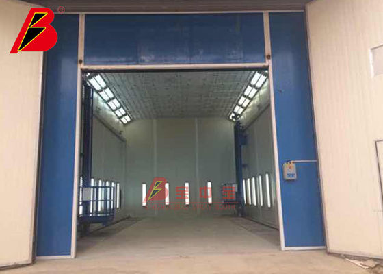 Kalite İçinde 3D asansör bulunan TUV büyük kamyon aracı Endüstriyel Boya Kabini Fabrika