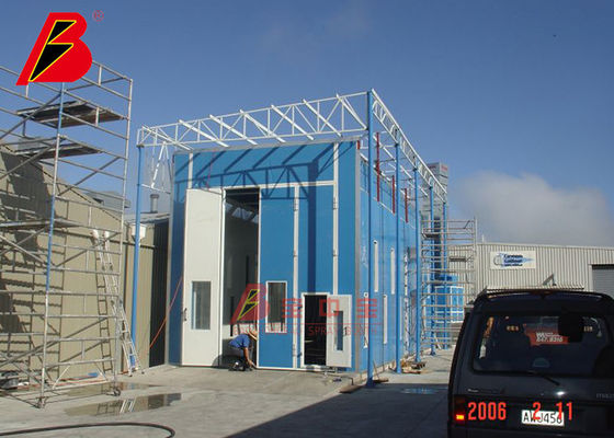 Kalite Asansör Platformlu Dizel Brülör Isıtmalı Boya Kabini Dışındaki Kamyon Otobüsü Fabrika