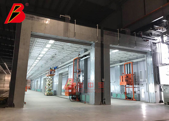 Kalite Bağlantı Kabini Robotik Elektroforetik Boya Üretim Hattı Fabrika