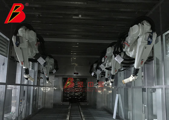 Kalite İki Taraflı Robot Boya Hattı Araba bileşenleri Boyama Üretim hattı Kaliteli Boyama Ekipmanları Fabrika