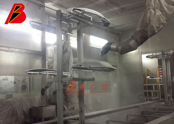 Kalite Robot Sistemli Otomatik Metal Başlık Boya Odası Boyama Üretim hattı Boyama Ekipmanları Fabrika