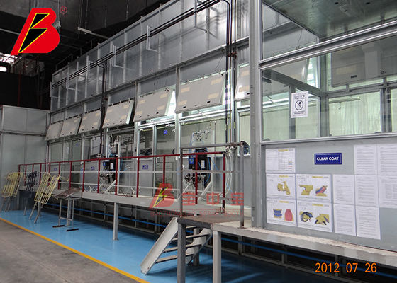 Kalite Motosiklet için Kurutma Odası Otomatik Boya Hattı Akıllı Zincir Tahrik Kontrolü Fabrika doğrudan satışı Fabrika