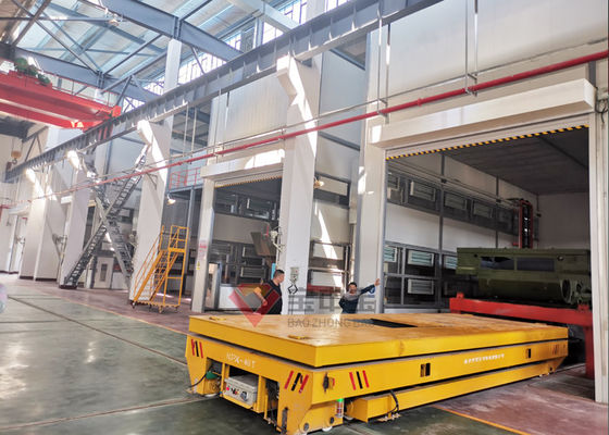 Kalite Elektrikli Arabalı Sanayi Boya Odası ile Askeri Tank Boya hattı için nakliye ekipmanları Fabrika