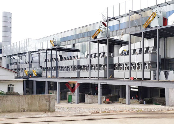 Kalite Sanayi Boyama üretim hattı için Egzoz Gazı Vocs arıtma sistemi Fabrika