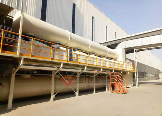 Kalite 100000m3 / h Egzoz Gazı Aktif Karbon VOC Arıtma Sistemi Çevre Koruma Ekipmanları Fabrika