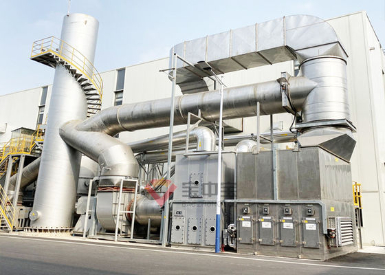 Kalite Boyama Ekipmanları Fabrikası için RTO Atık Gaz VOC arıtma sistemi Fabrika