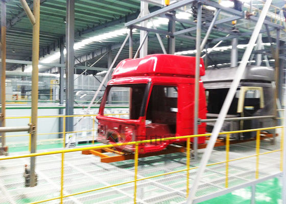 Kalite Araba Ön Kabine Boyama Üretim Hattı Oto Parça Kaplama Ekipmanları Fabrika