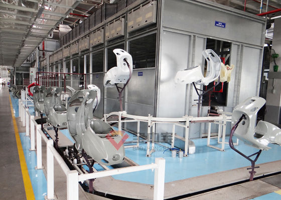 Kalite Motosiklet Otomatik Boya Hattı Akıllı Zincir tahrikli Boyama Ekipmanları Boyama Üretim Hattı Fabrika