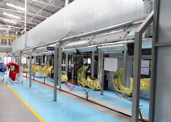 Kalite Motosiklet Sprey Boya Üretim Hattı Otomatik Boya Püskürtme Ekipmanları Fabrika