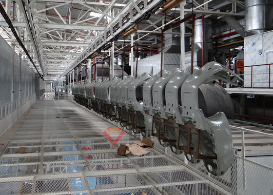 Kalite Motosiklet Otomatik Boya Hattı Akıllı Zincir Tahrik Kontrolü için Profesyonel Ekipman Planı Fabrika