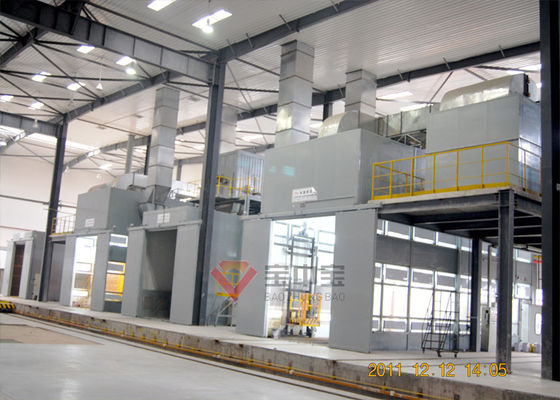 Kalite Askeri Araç İçin Yüksek Sıcaklık Pişirme Odası ile Sprey Boya Üretim Hattı Fabrika