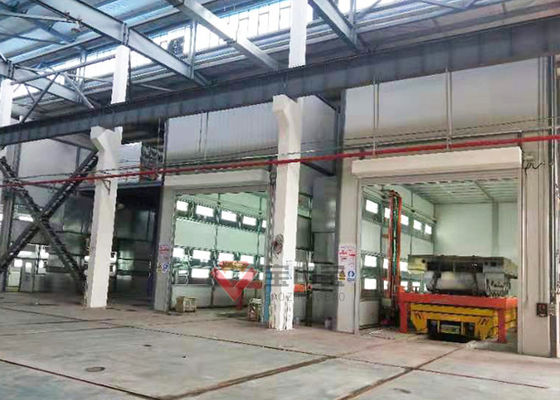 Kalite Elektrikli Arabalı Sprey Boya Hattı ile Askeri Tank Boya Kabini Fabrika