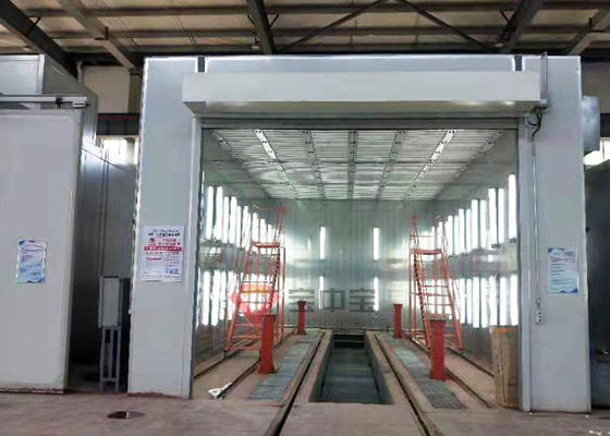 Manlift çalışma platformu ile Askeri Boya Kabini Boya kabini