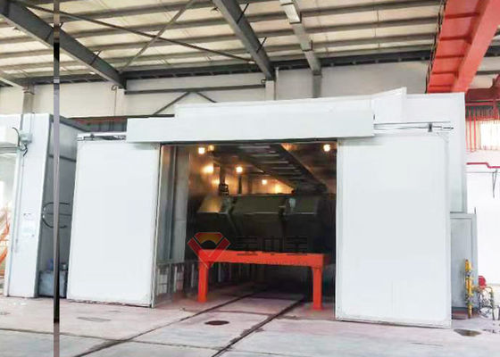 Kalite Tank Askeri Boyama Hattı Tam Aşağı Taslak Boya Üretim Hattı İçin Pişirme Kabini Fabrika