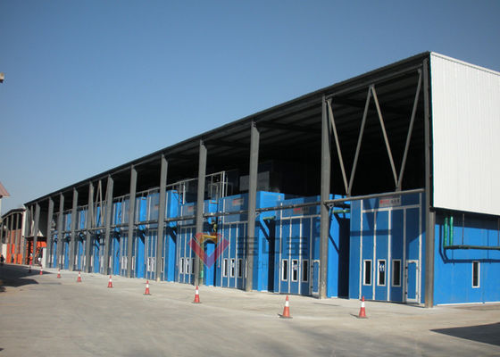 Kalite Isı Sistemi 3D Kaldırma Çalışma Platformu Otobüs Kamyon Boya Kabini ile Otobüs Boyama Odası Fabrika