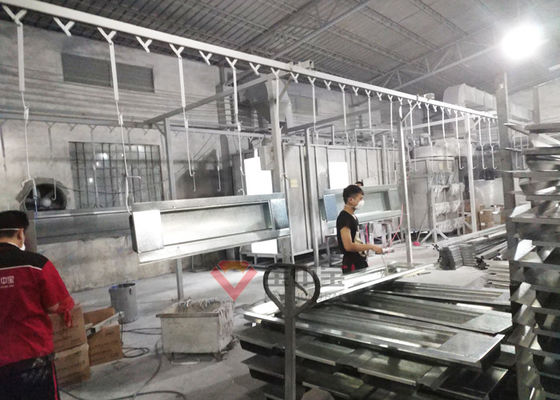 Kalite Yüksek Temperli Pişirme Odası İçin Otomatik Metal Toz Boya Hattı Fabrika