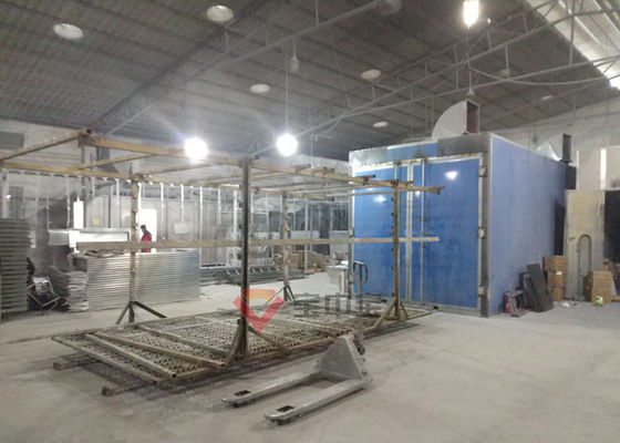 Kalite Toz Boya Hattı Ekipmanları için Arabalı Zincir 250 Derece Fırında Fırın Fabrika