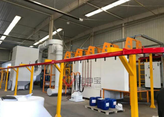 Kalite Havalandırma Ekipmanları İçin Büyük Siklon Otomatik Toz Püskürtme Boyama Hattı Fabrika