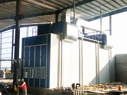 Kalite Üst Tarafta Egzoz Boya Odasında Fanlı Özel Otobüs Boya Kabini Fabrika