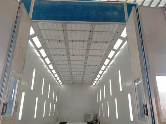 Kalite Yan Işık 1000lux Boya Odası ile Özelleştirilmiş Otobüs ve Kamyon Boya Kabini Fabrika