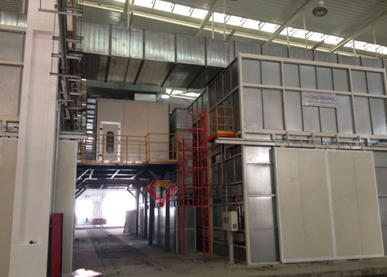 Kalite Güçlü Çelik Gövde Oda Boya Kabini Boya Hattı ile BZB Marka Otobüs Boya Kabini Fabrika