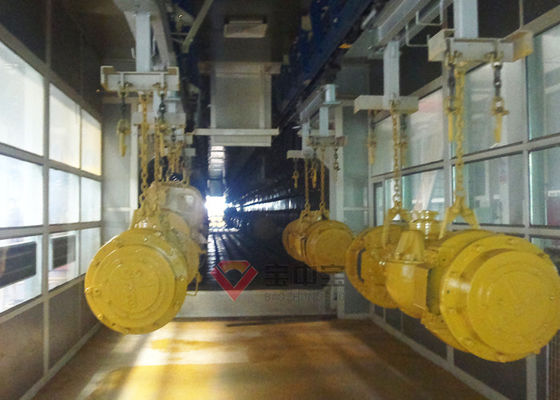 Kalite İnşaat Araç Bileşenleri İçin Toz Boya Hattı Ekipmanları Otomatik Boya Hattı Fabrika