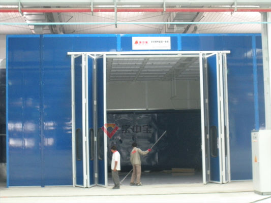 Kalite Katlı Stil Kapı Endüstriyel Boya Kabini Uçak Püskürtme Kabini Fabrika