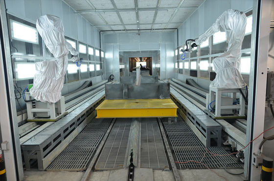 Kalite Çelik Profil Boya Hattı Robot Boya Üretim Hattı Arabalı Taşıma Fabrika