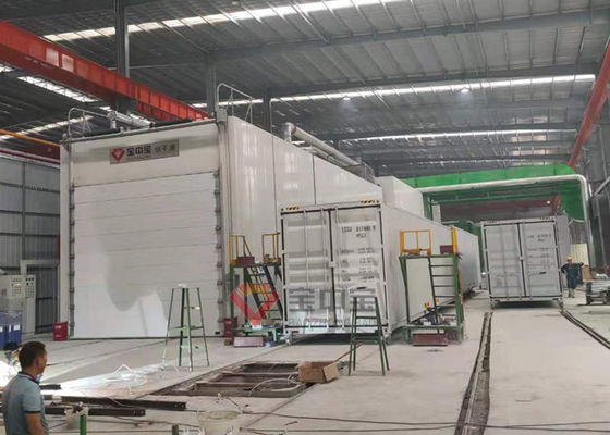 Standart Konteyner için Nakliye Konteyner Püskürtme Kabini Boya Hattı