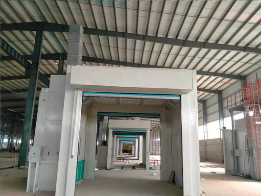 Kalite Kamyon Fabrikası Kamyon Otobüs Püskürtme Boya Kabini Kaplama Ekipmanları İçin Haddeleme Kapı Boya Odası Fabrika