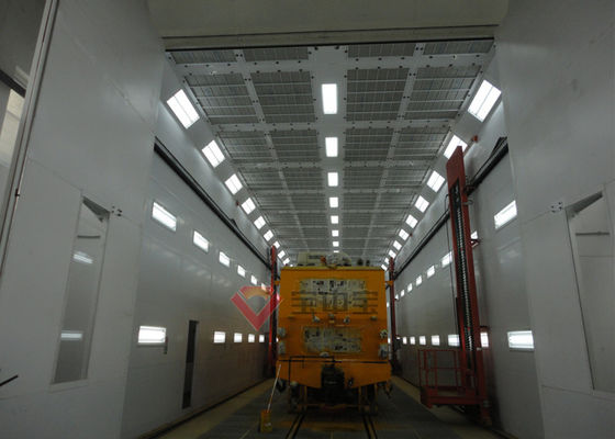 Kalite Metro Boya Kabini Arabalı Ekipmanlı Tren Püskürtme Kabinleri Fabrika