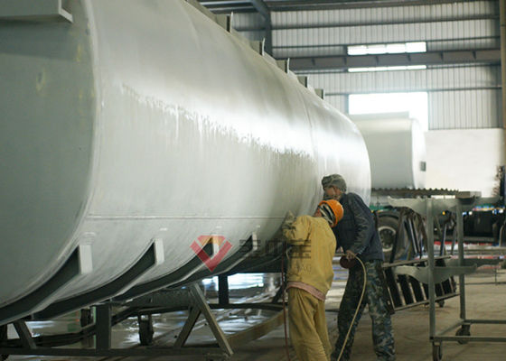 Kalite Özel Araçlar Römork Tanker Mikser Otomatik Kumlama ve Boyama Hattı Fabrika